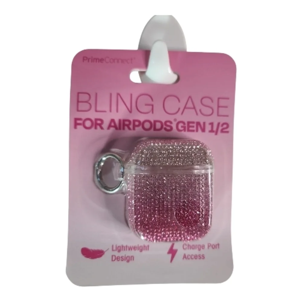 Pink Bling Case for AirPods Gen 1/2